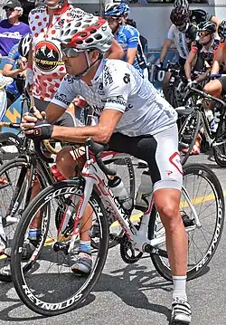 Francisco Mancebo au départ d'une étape du Tour de Beauce 2012.