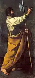 Saint Jude l'Apôtre,Francisco de Zurbarán, Musée national de l'Art ancien, Lisbonne.