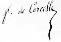 Signature de Francisque de Corcelle