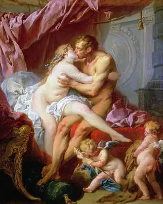 François Boucher, 1735, Hercule et Omphale - Musée Pouchkine, Moscou.