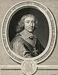 François de Harlay de Champvalon par Jean Lenfant, 1664, gravure 38,3 X 29 cm Château de Versailles.