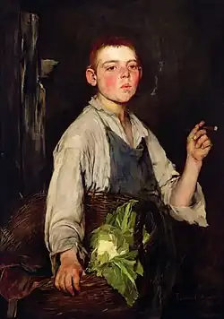 The Cobbler's Apprentice&nbsp;(en) (1877), huile sur toile, Taft Museum of Art, Cincinnati (Ohio).