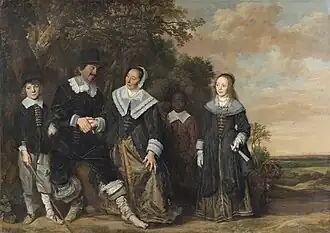 Portrait de famille dans un paysage, v.1645-1648, huile sur toile, 202&nbsp;x 285&nbsp;cm (musée Thyssen-Bornemisza, Madrid).