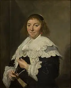 Portrait de Maria Pietersdr. Olycan, 1638, huile sur toile, 86&nbsp;x 67&nbsp;cm (Museu de Arte, São Paolo - Brésil).