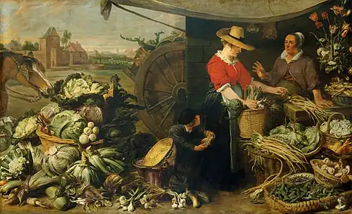 Étal de légumes, vers 1618, Ermitage