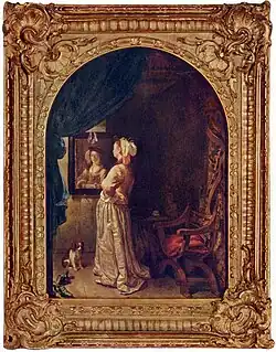 Dame face à un miroir, vers 1670Alte Pinakothek, Munich