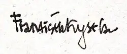signature de František Kysela