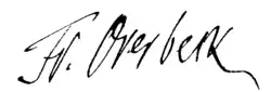 signature de Franz Overbeck