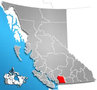 Localisation de District régional de Fraser Valley