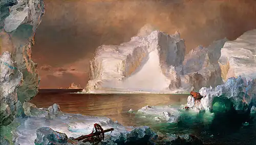 Les Icebergs, 1861,musée d'Art de Dallas, Dallas.