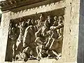 Fragment de la Grande Frise de Trajan réemployé sur l'Arc de Constantin.