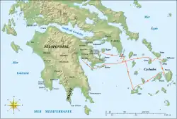 carte de l'expédition