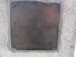« Avaleresse Point du jour, 1716-1717 ».