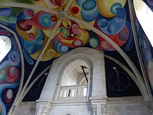 Une partie des fresques de l'église du Menoux