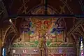 Basilique du Saint Sang de Bruges, La Trinité, fresque au-dessus du maître autel