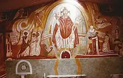 Fresque de l'Eglise Joseph Moukassa à Franceville (Gabon)