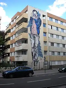 Une des fresques au niveau du n°110.