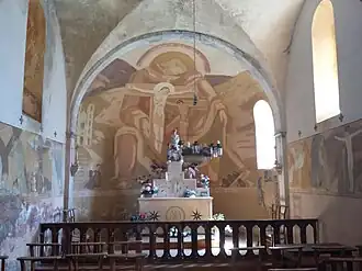 Fresques murales de l'église de Saint-Julien.