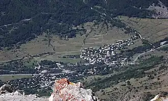 Villages du Freyssinet et des Guibertes.