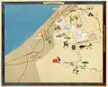 « Beeri », extrait d'Israel in 14 Pictorial Maps, Kerem Hayessod, 1953.