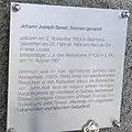 Plaque à la pierre tombale