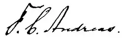 signature de Friedrich Carl Andreas