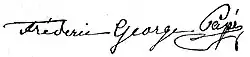 signature de Friedrich Georg Pape