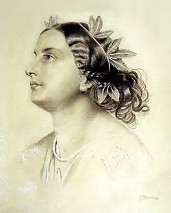 Italienne, vers 1887