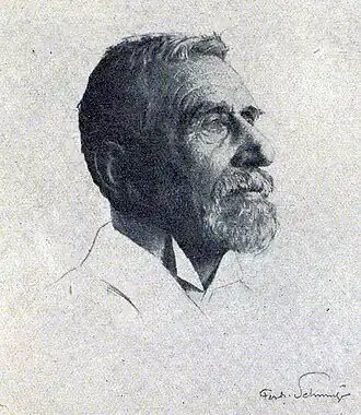 Friedrich Ohmann, gravure de Ferdinand Schmutzer.