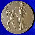 Revers de la médaille pour le 100e anniversaire de la mort de Schiller, célébration de Schiller à Vienne en 1905.