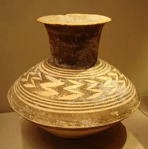 Poterie peinte de la Période d'Obeïd, Irak, 4&nbsp;000-4&nbsp;500 av. J.-C.