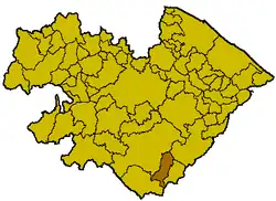 Localisation de Frontone