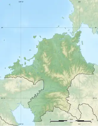 Voir sur la carte topographique de la préfecture de Fukuoka