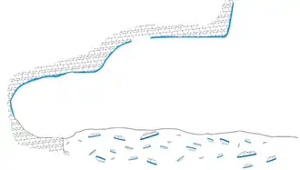 Fragments intégrés dans les couches archéologiques