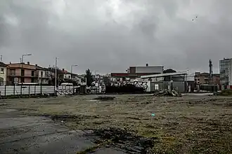 Le début du chantier de la future station en février 2023.