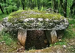 Entrée du dolmen no&nbsp;1 de Marcigaliet