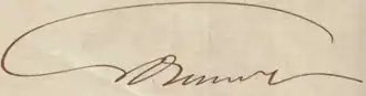 Signature de Gédéon Ouimet