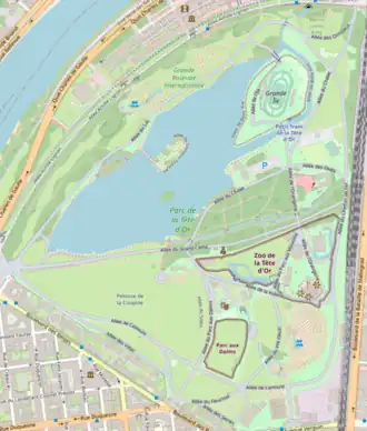 (Voir situation sur carte : parc de la Tête d'or)