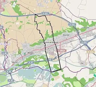 (Voir situation sur carte : Saint-Maurice-de-Beynost)