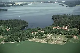 Vue aérienne de Görväln.