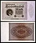 100 000 marks (février 1923)