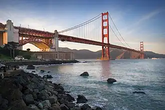 Le Golden Gate Bridge à San Francisco (États-Unis)