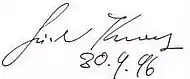 signature de Günter Kunert
