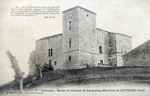 Le château au début du XXe&nbsp;siècle.