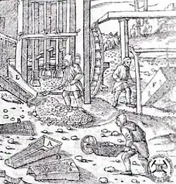 Moulin à bocard, 1556