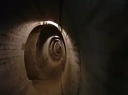 Galerie interne du barrage de la Grande-Dixence.