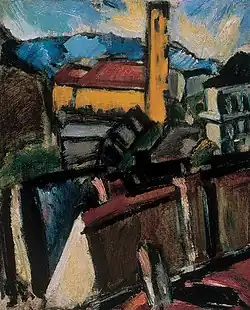 « Vue d'Óbuda » (1911). Sándor Galimberti (1883-1915).