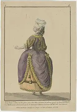 Jeune dame coiffée à la dauphin, planche 75 (1779).