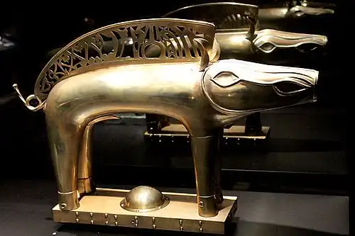 Reproduction du Sanglier-enseigne gaulois, découvert à Soulac-sur-Mer.