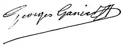 signature de Georges Ganier d'Abin